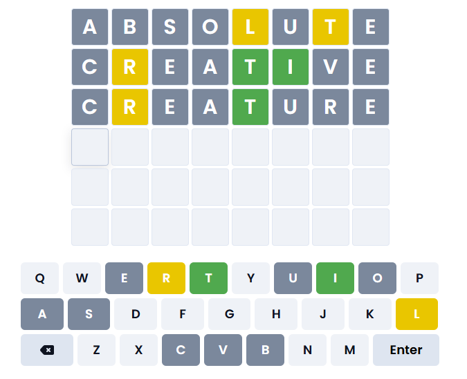 Wordle Logical Deduction